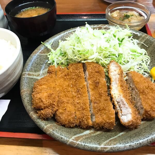 とんかつ不二、銀座、ロース定食