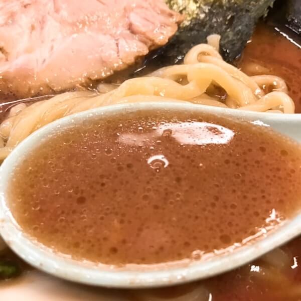 二代目武道家、中野家系ラーメン、スープ