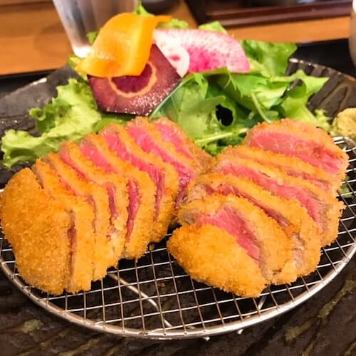 牛かつあおな 一人でミックス定食のランチ 上野御徒町 ひとりごはんの味方