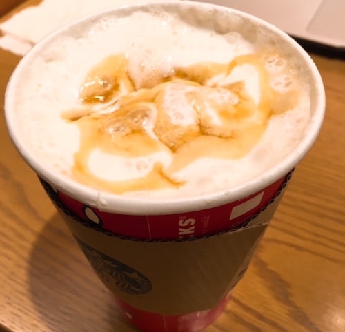 スタバキャラメルスチーマー