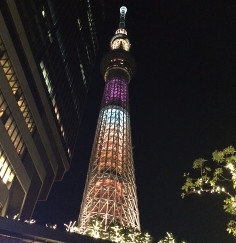 スカイツリー夜景