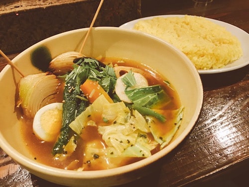 イエロースパイス銀座の野菜カレーディナー