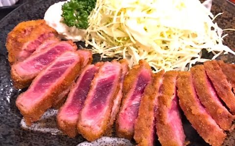 秋葉原「牛かつ壱弐参123（いちにさん）」でやわらかレア肉を食す！